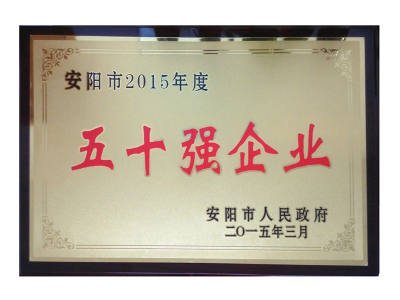 2015年五十強(qiáng)企業(yè)